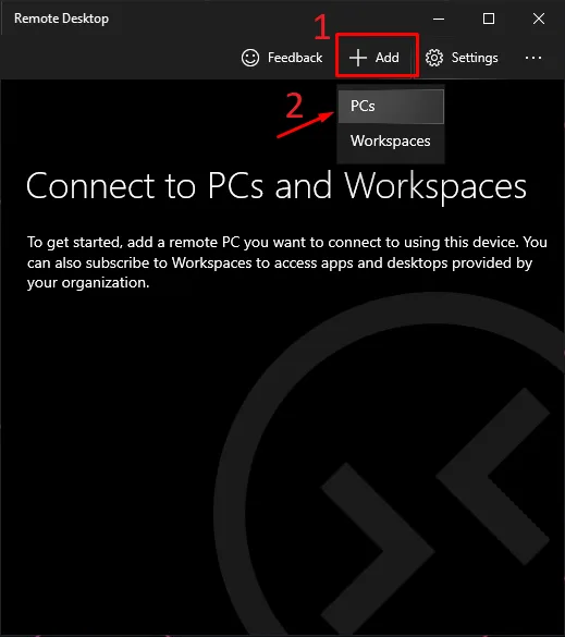 Sužinokite, kaip prisijungti prie virtualaus ar dedikuoto serverio naudojant Windows įrenginį, naudojant nuotolinio darbalaukio programą.